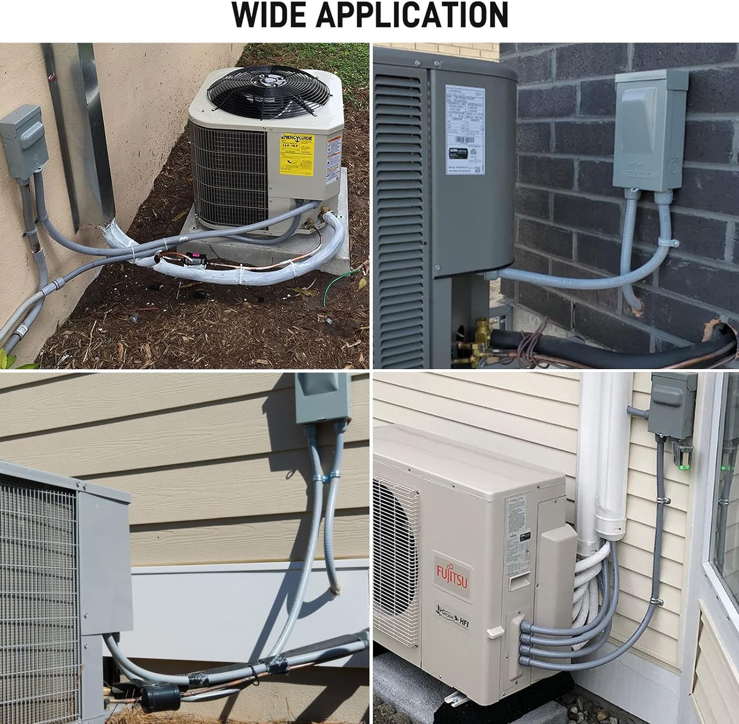 1/2 Inch Flexible Conduit Liquid Tight Connector Nonmetallic Liquid Tight 90° Conduit PVC Flexible Electrical Conduit Fittings 12PACK - Image 6