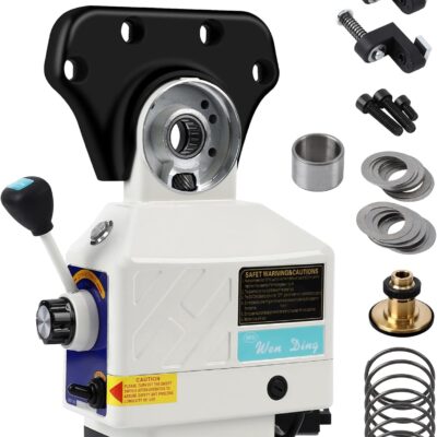 Y-Axis Power Milling Machine, [450 LB Torque ]Power Feed Table Mill,110V, 0-200PRM Adjustable Rotate Speed for Bridgeport and Similar Knee Type Milling Machines