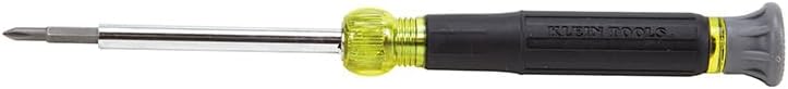 Klein Tools 32581 4-in-1 Electronics Screwdriver Set with 2 Slotted, 2 Phillips Precision Machined Bits, Ideal for Terminal Blocks - Image 8