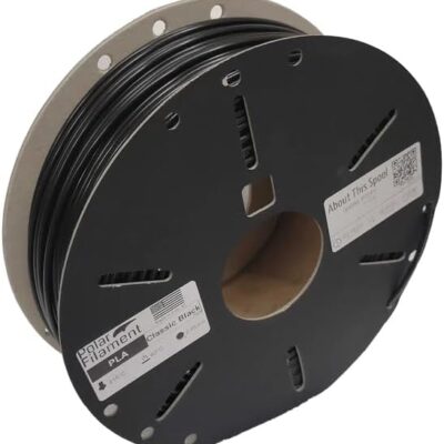 PLA 1kg 2.85mm (Made in USA) - High Precision, Compatible with All 2.85mm 3D Printers, Eco-Friendly Cardboard Spool (Classic Black)