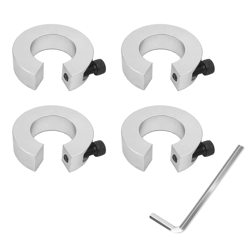 4PCS SBR16 16mm Linear Rail Stop Collars Aluminum Alloy Shaft Limit Fixing Rings CNC Parts Tool Linear Rail Shaft Stop Collars