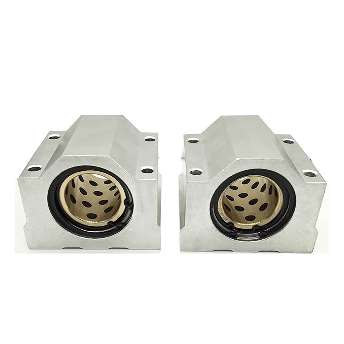 2Pcs Linear Motion Rod Shaft Slide Guide D 20mm x L 47.24 inch / 1200mm + 4Pcs Block Bearings SCS20UU + 4Pcs Aluminum Rail Support SK20 Linear Motion Set Kit for 3D Printer, DIY, CNC - Image 7