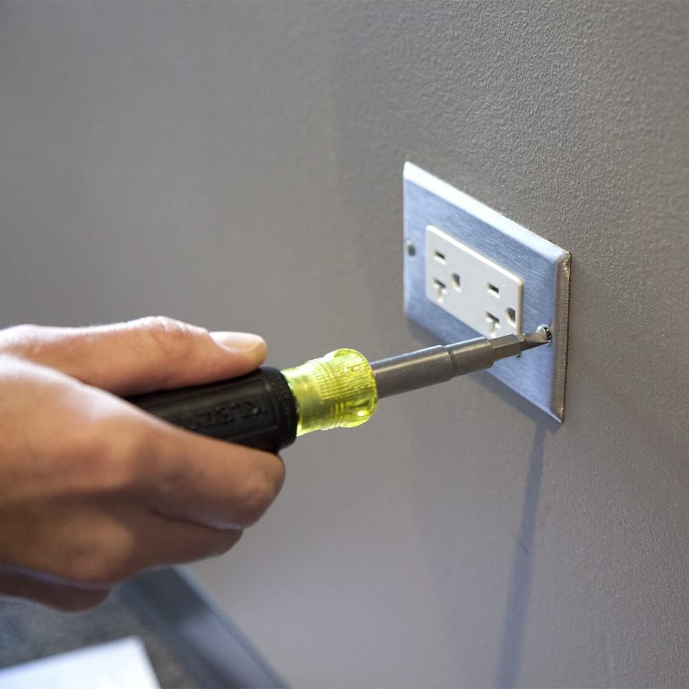 Klein Tools 32500 11-in-1 Screwdriver / Nut Driver Set, 8 Bits (Phillips, Slotted, Torx, Square), 3 Nut Driver Sizes, Cushion Grip Handle - Image 6