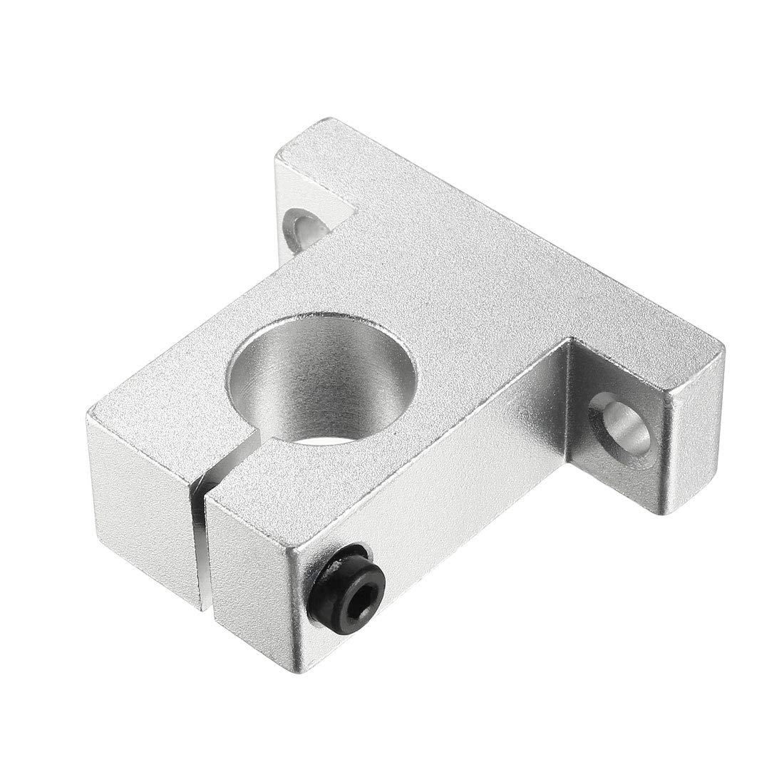 uxcell 4PCS SK16 Aluminum Linear Motion Rail Clamping Rod Rail Guide Support for 16mm Diameter Shaft - Image 2
