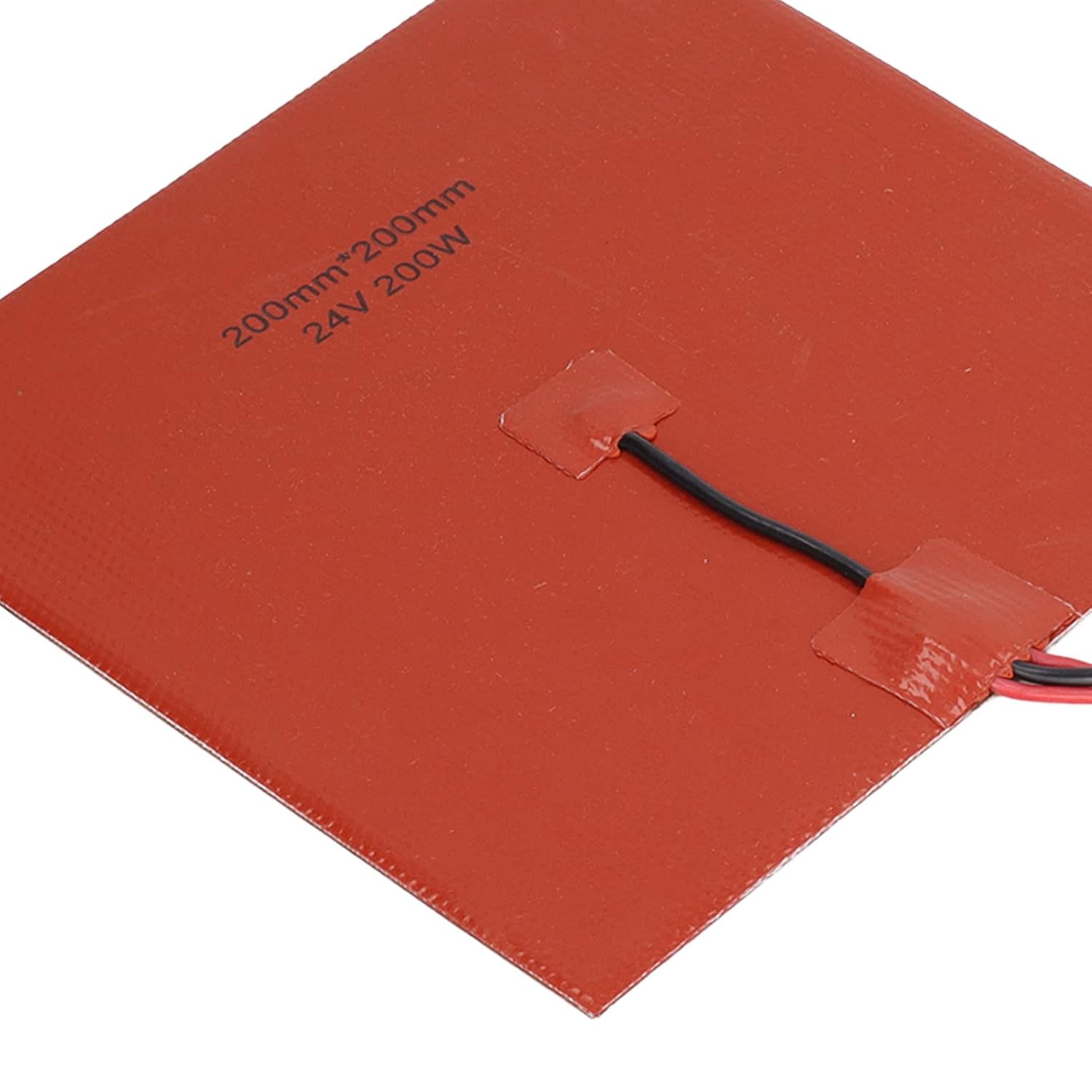 Silicone Heater Pad 200W 200x200mm Quick Heating up to 180℃ NTC 100K Thermistor for Ender 3 (DC24V) - Image 6