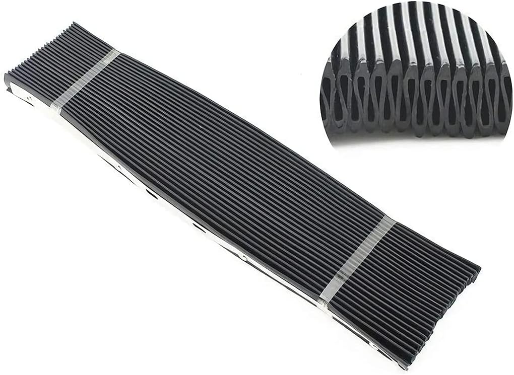 Milling Machine Tool Foldable Accordion Way Cover Rubber Dust Protective Cover 40x60cm/15.75x23.62 Inches For 3# 4# Portable Milling Machine Part Accordion Way Cover 400x600mm/15.75x23.62 Inches - Image 6