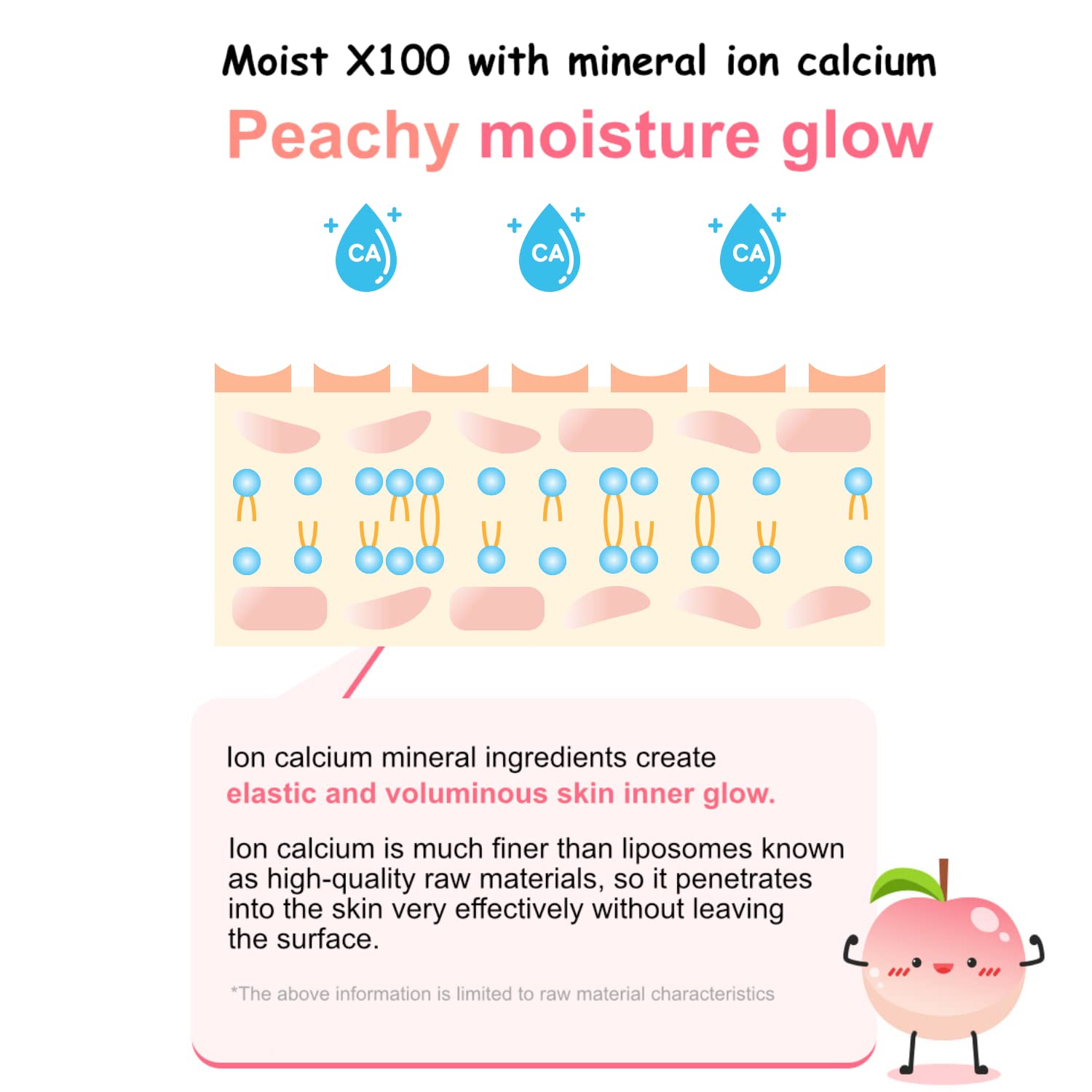 MIBA Ion Calcium Radiant Essence 100ml / 3.38 fl.oz Peachy Moisture Luminous Essence. Moisture that does not dry out. moisture glow. Ingredients of natural origin. Elastic and voluminous skin. - Image 4
