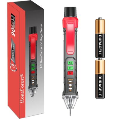 Non Contact Voltage Tester Pen, Efficient Live/Hot Wire Tester, User-Friendly Electrical Tester Pen, No Contact Voltage Detector 12V-1000V AC, for Switches, Outlets, Appliances, and More