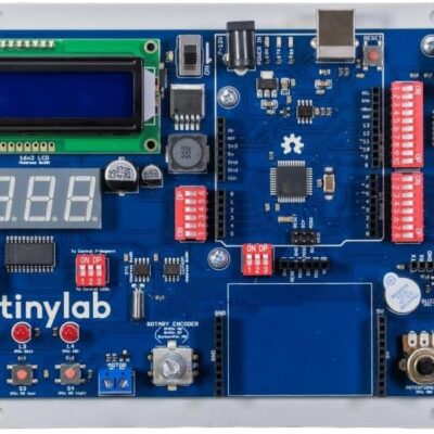 TinyLab Starter Kit Works with Arduino and 20 Modules. Coding Learning Guide, Electronics Kit for Beginners, Single Board Computer for Makers