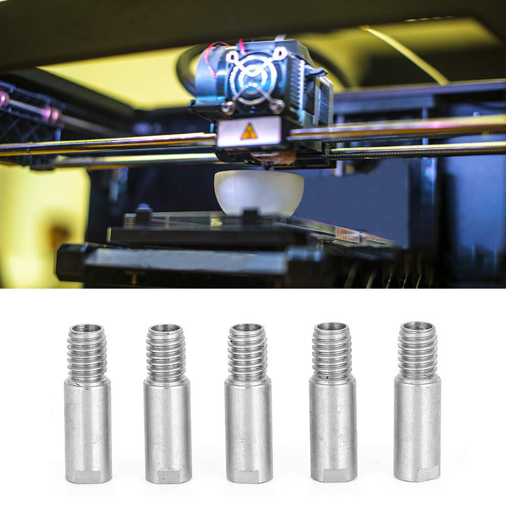 Oumefar 3D Printer Cold Water Throat Stainless Steel 3D Printer Feeding Throat with 4.1 Through Hole Hot End Throat for 3D Printer Additive manufacturing products - Image 5