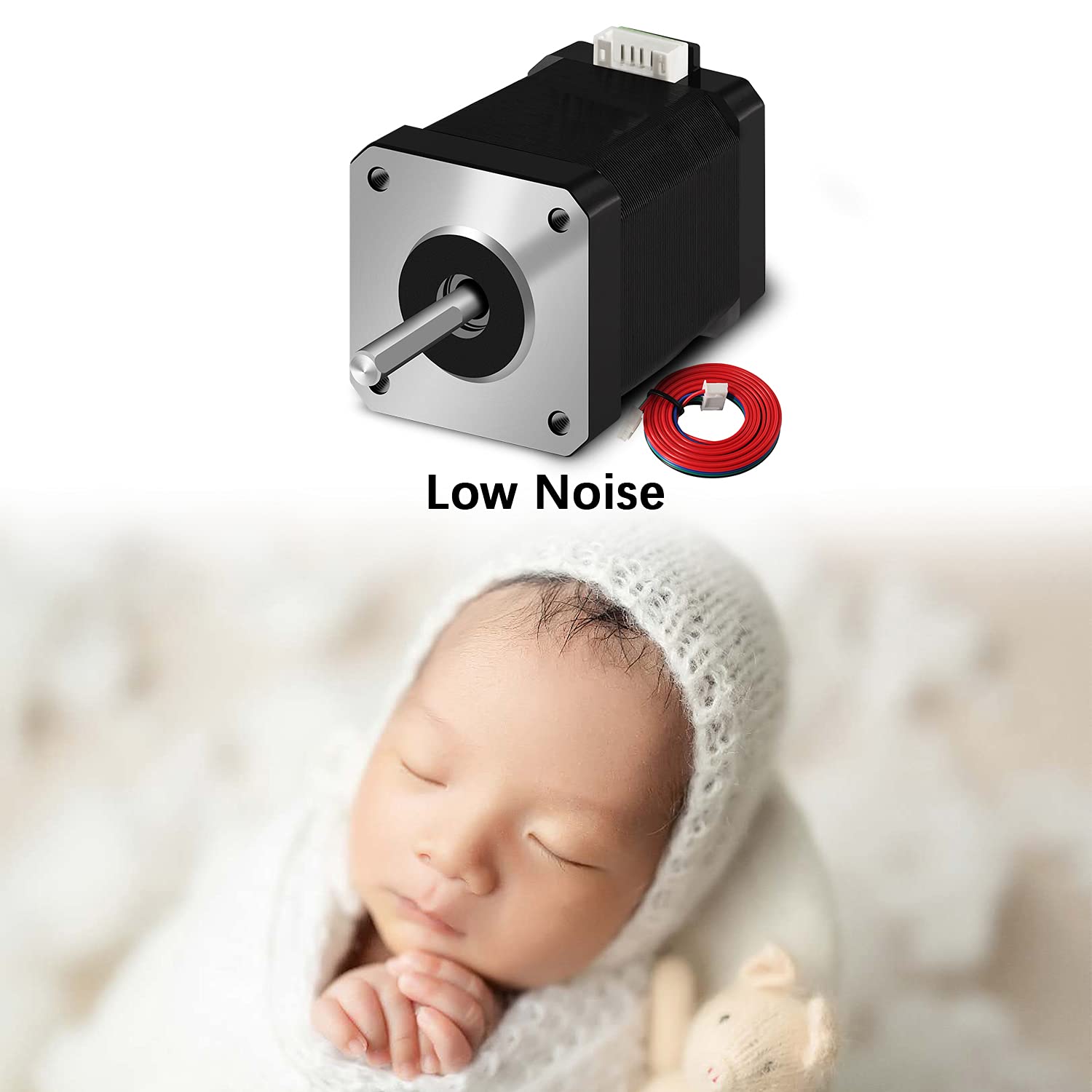 Nema 17 Stepper Motor 42x60mm 2.1A 2 Phase 4 Wires 1.8 Degrees with 1Meter Cable for 3D Printer Motors - Image 3