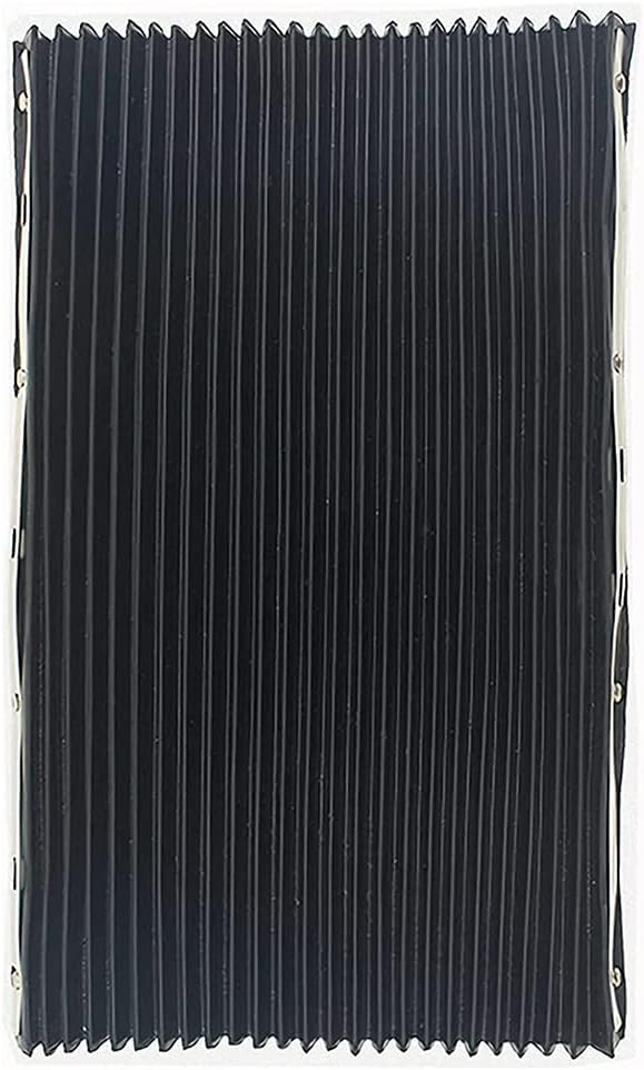 Milling Machine Tool Foldable Accordion Way Cover Rubber Dust Protective Cover 40x60cm/15.75x23.62 Inches For 3# 4# Portable Milling Machine Part Accordion Way Cover 400x600mm/15.75x23.62 Inches - Image 2