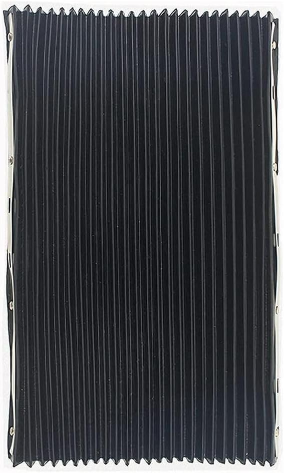 Milling Machine Tool Foldable Accordion Way Cover Rubber Dust Protective Cover 40x60cm/15.75x23.62 Inches For 3# 4# Portable Milling Machine Part Accordion Way Cover 400x600mm/15.75x23.62 Inches