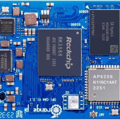 Orange Pi CM4 8G64GB RK3566 Quad Core 64 Bit Single Board Computer, Compute Module 4 with 64GB eMMC 1.8 GHz Frequency Wi-Fi & Bluetooth 5.0 Integrated RKNN NPU AI Accelerator (CM4 8G64G)