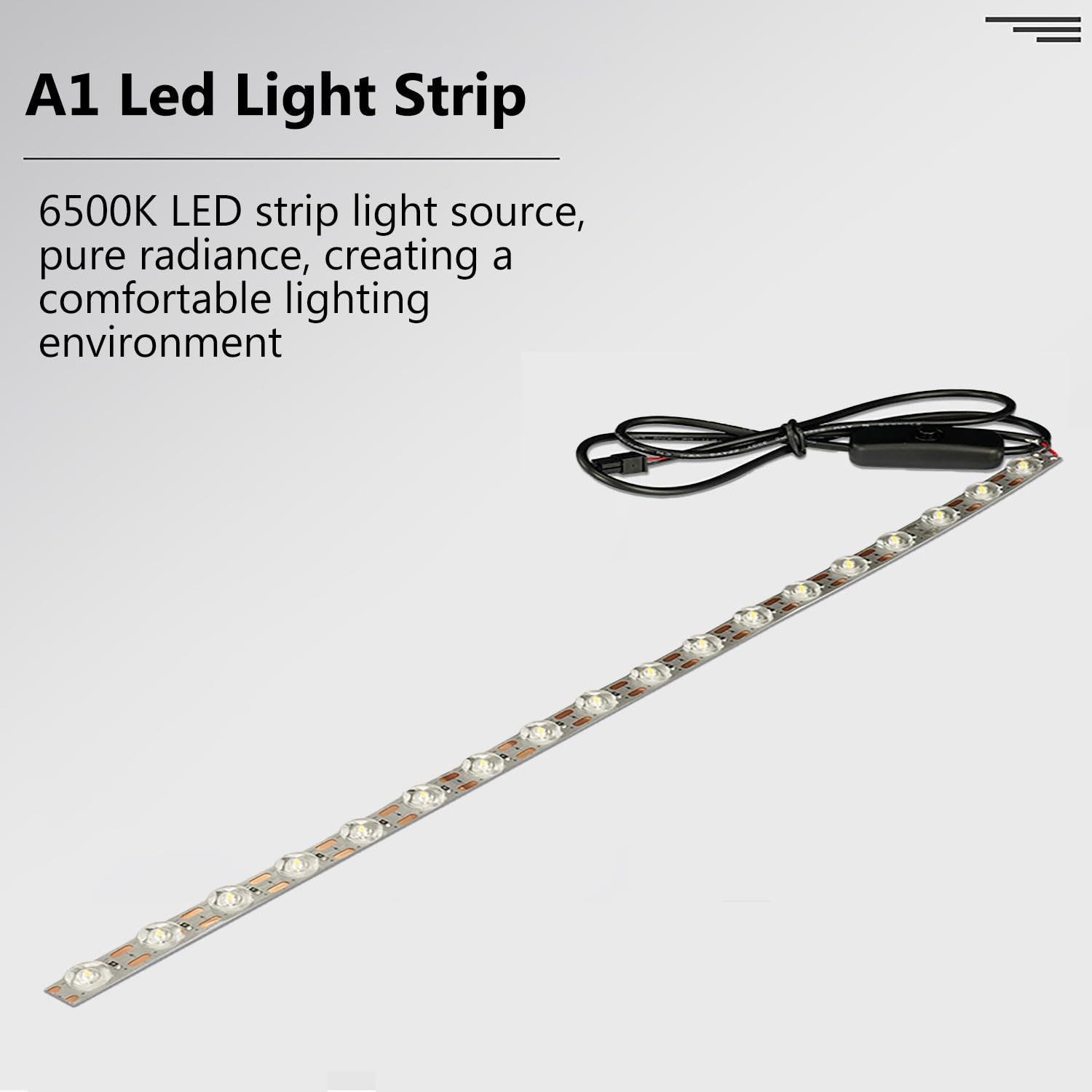 3D Printer LED Light Strip Kit for Bambu Lab A1, with 780mm Length Cable 380mm LED Light, Easy to Install LED Light 24V Lamp Strip High Brightness Lights FDM 3D Printer Accessories Parts - Image 3