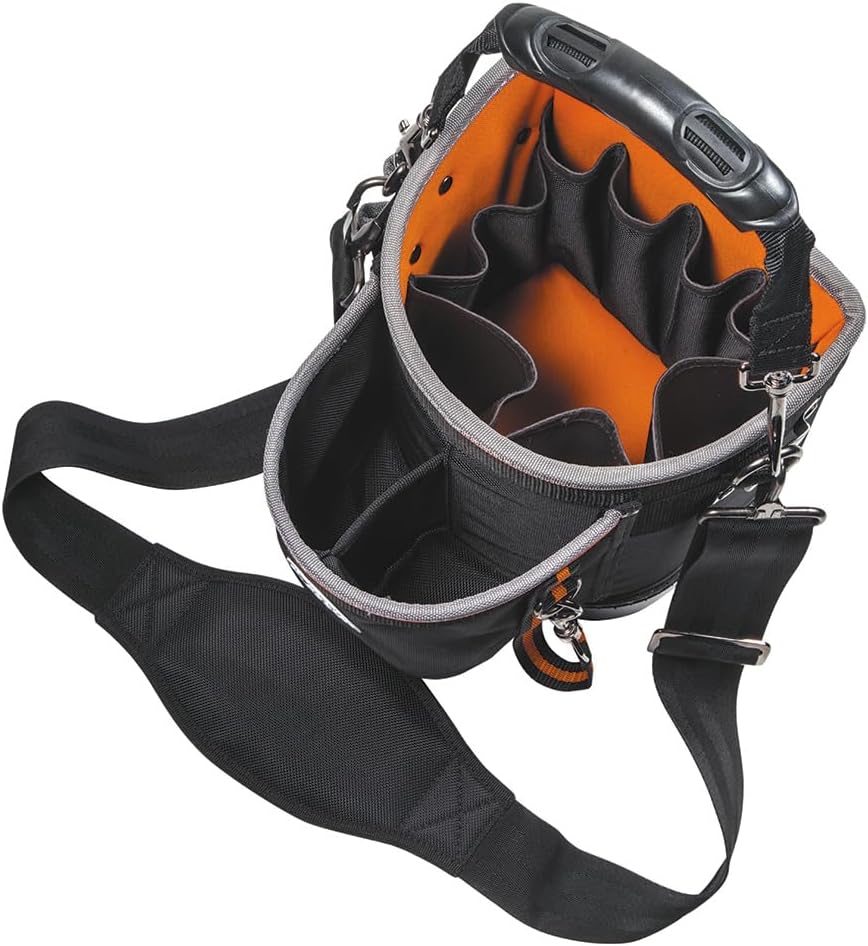 Klein Tools 55419SP-14 Tool Bag with Shoulder Strap Has 14 Pockets for Tool Storage, Can Fit Long Screwdrivers - Image 4