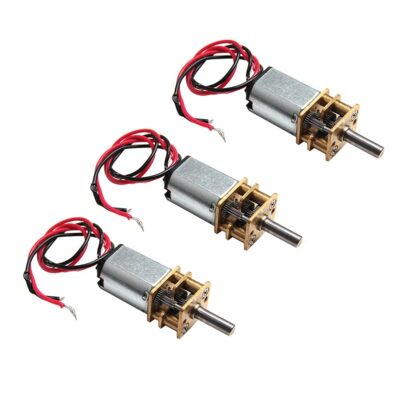 3Pcs Mini Micro N20 Gear Motor DC 3V-6V Slow Speed Full Metal Gearbox DIY Robot Car
