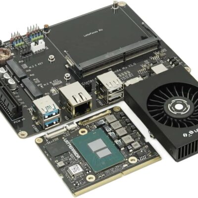 LattePanda Mu-Micro x86 Compute Module Evaluation Kit with Intel N100 Processor Up to 3.4GHz, 8GB LPDDR5 RAM, 64GB eMMC, 4K Triple Display/USB 3.2/PCIe 3.0/SATA 3.0 for Prototype Design