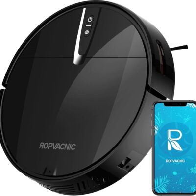 Robot Vacuum Cleaner with 3000Pa Cyclone Suction, APP/Voice/Remote Control, Automatic Self-Charging Robotic Vacuum, Scheduled Cleaning, Ideal for Pet Hair, Hard Floor, Low Carpet