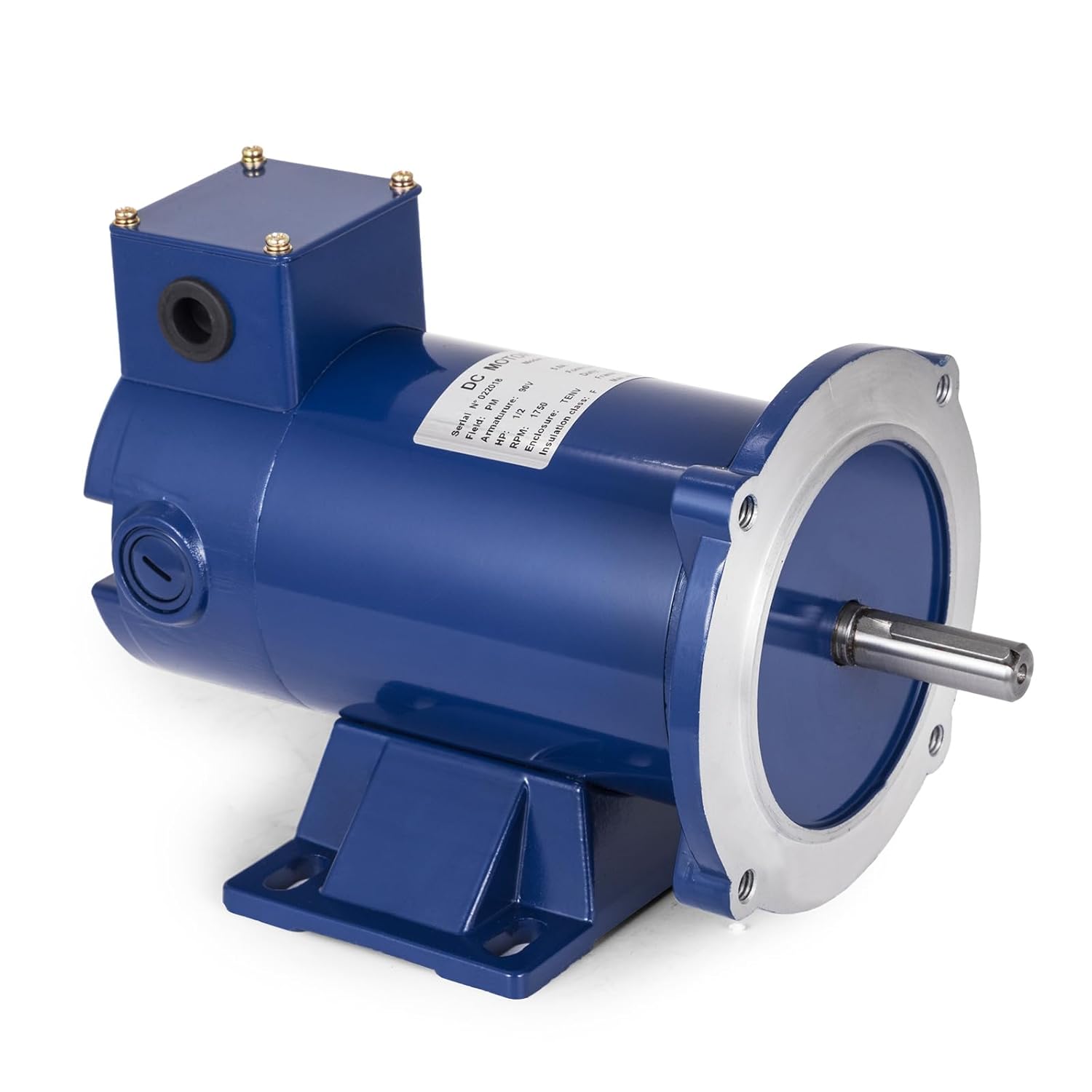 VEVOR 1/2 Hp DC Motor Rated Speed 1750 RPM 90V Electric Motor Permanent Magnet Motor - Image 12