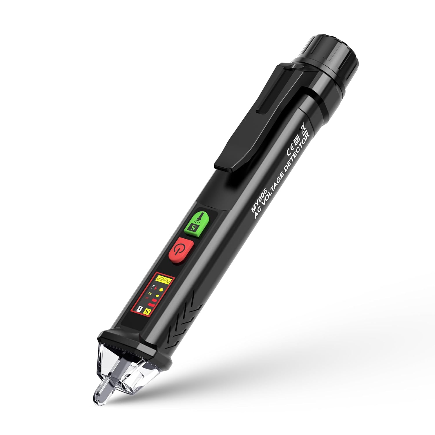 Voltage Tester with LED Display,Dual Range 12-1000V/48-1000V,Buzzer Alarm,Flashlight,Non Contact Voltage Tester, CAT Safety Standards for Circuit Detection