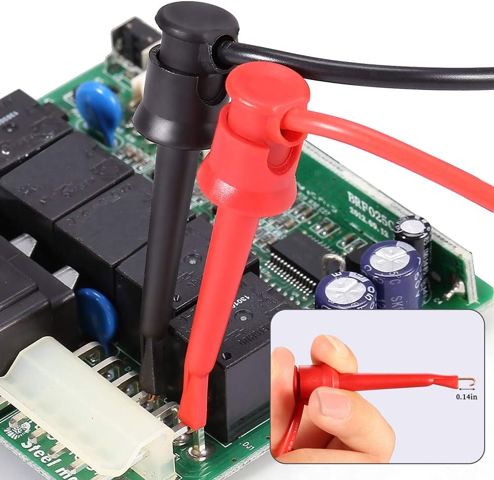 Bionso 25-Piece Multimeter Leads Kit, Professional and Upgraded Test Leads Set with Replaceable Gold-Plated Multimeter Probes, Alligator Clips, Test Hooks and Back Probe Pins. - Image 6