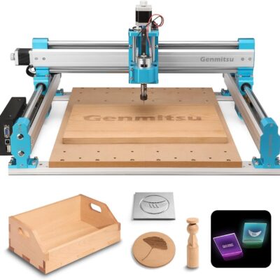 Genmitsu CNC Router Machine 4040-PRO for Woodworking Metal Acrylic Cutting Milling, GRBL Control, Lead Screw Driven, 3 Axis CNC Engraving Machine, Working Area 400 x 400 x 78mm (15.7” x 15.7” x 3.1”)