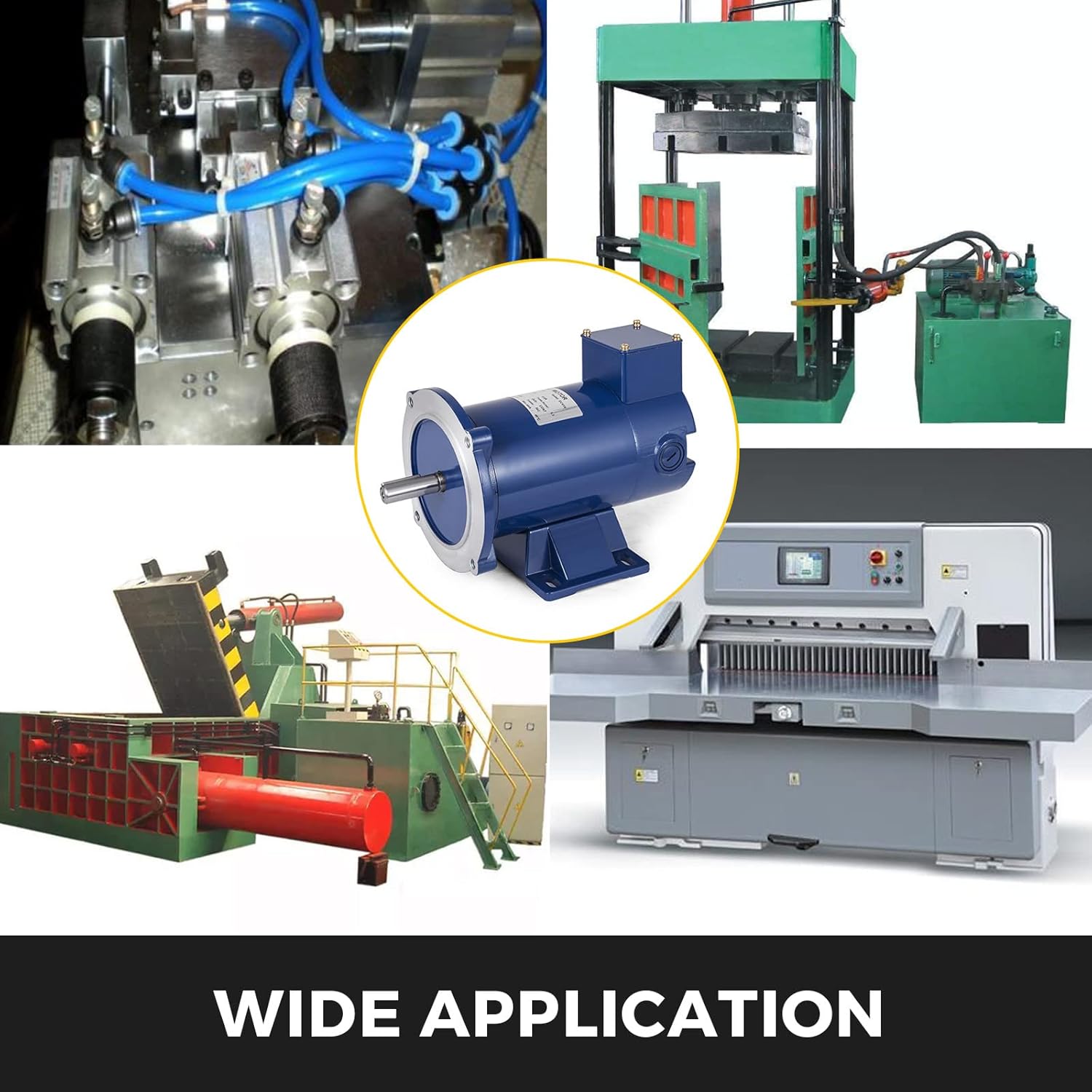 VEVOR 1/2 Hp DC Motor Rated Speed 1750 RPM 90V Electric Motor Permanent Magnet Motor - Image 7