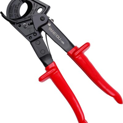 Yangoutool Ratchet Cable Wire Cutter and Heavy Duty Aluminum Copper Ratchet Cable Cutter for Cutting Electrical Wire Up to 240mm² Cutter Pliers