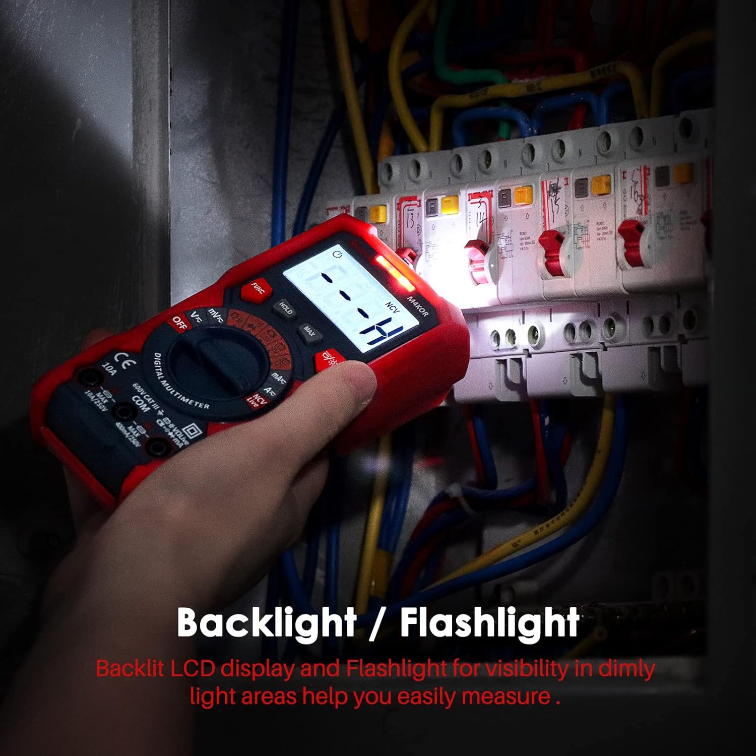 AstroAI Multimeter Tester, TRMS 4000 Counts Volt Meter Auto-Ranging Ohmmeter Digital 1.5v/9v/12v Battery Voltage Tester Measure Voltage Current Resistance Diodes Continuity Capacitance with NCV - Image 7