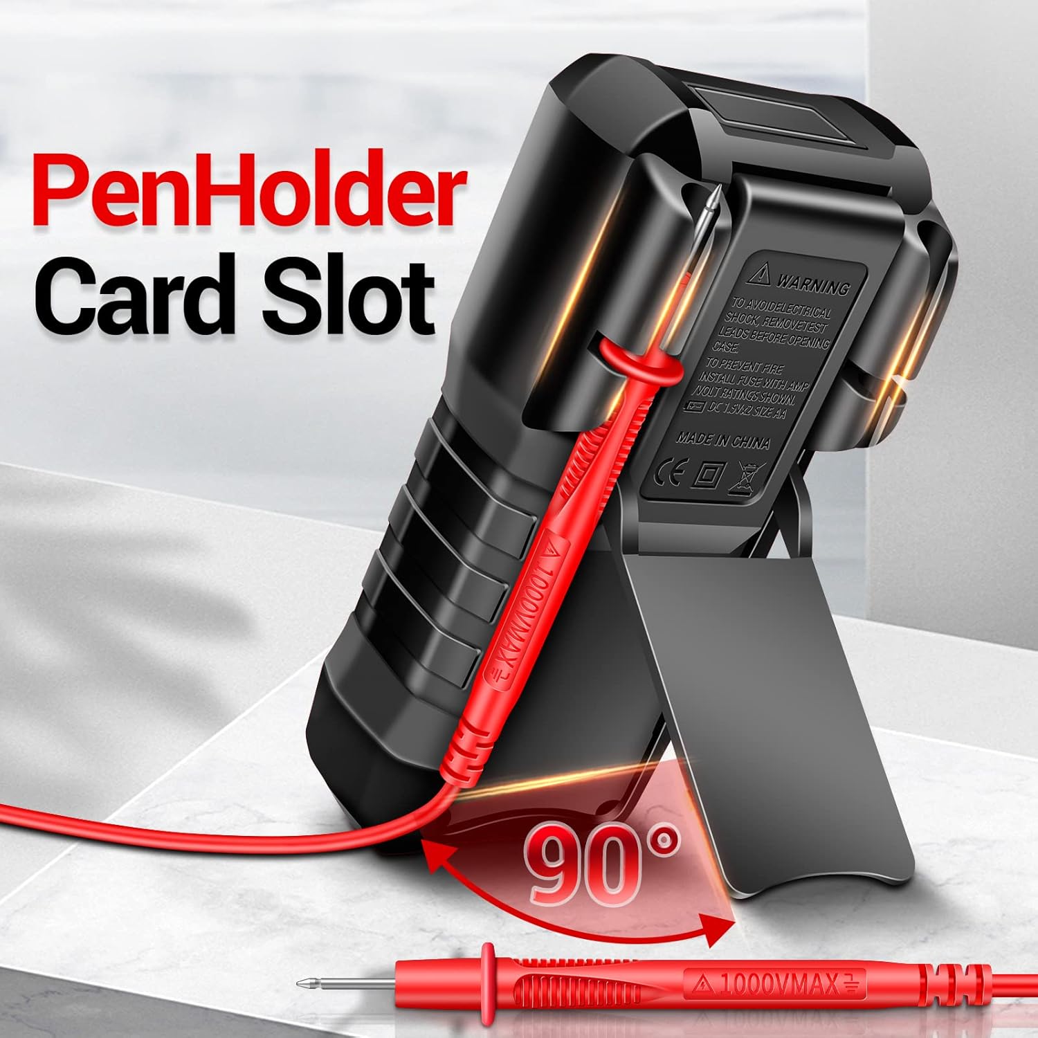 ANENG Digital Multimeter with Case,DC AC Voltmeter,Ohm Volt Amp Meter,Measures Voltage,Current,Resistance,Continuity,Diodes,Electric Tools for Househould Outlet,Automotive Battery Test - Image 5