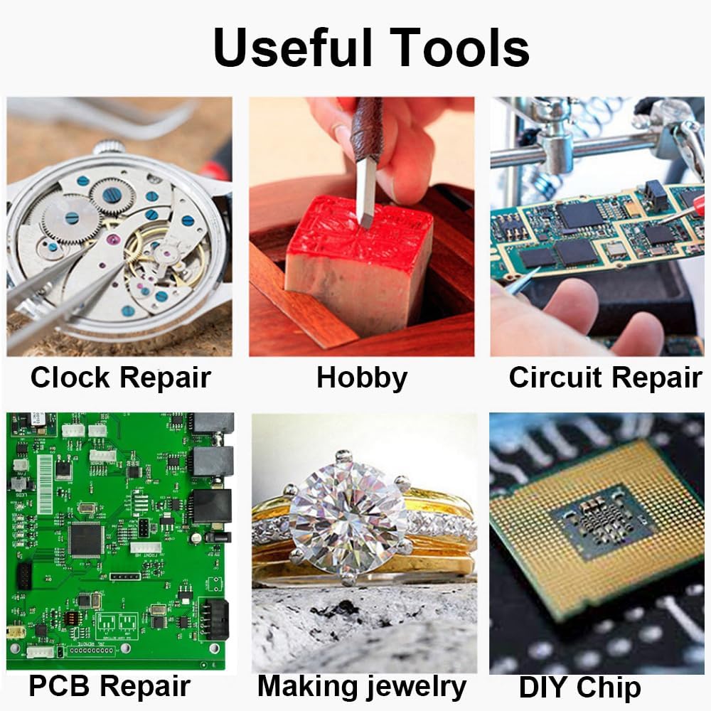 Helping Hands Soldering Station with 3X Magnifying Glass, Third Hand Soldering Magnifying Glass with Soldering Iron Stand, Heavy Duty Metal Base, Flexible Metal Arms for Soldering, Electronic Repair - Image 6