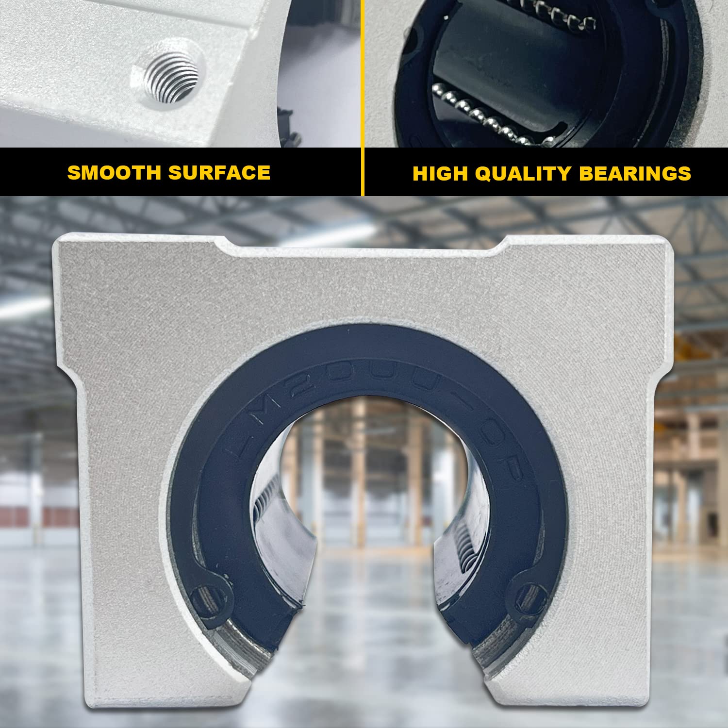 DEEPDREAM 4pcs SBR20UU Aluminum Block 20mm Linear Motion Ball Bearing Slide Block Match for SBR20 20mm Linear Guide Rail - Image 5
