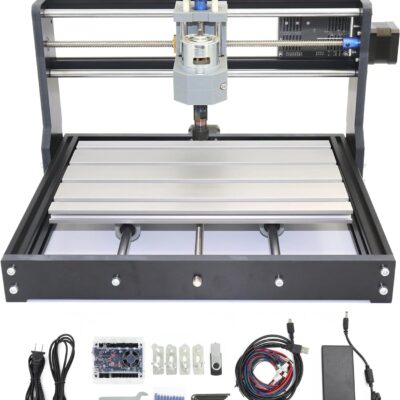 RATTMMOTOR 3018 Pro DIY CNC Router Kit, 3 Axis Hobby CNC Router Machine GRBL Control, Plastic Acrylic PVC PCB Wood Mini Desktop Engraving Milling Carving Machine, Working Area 300x180x45mm
