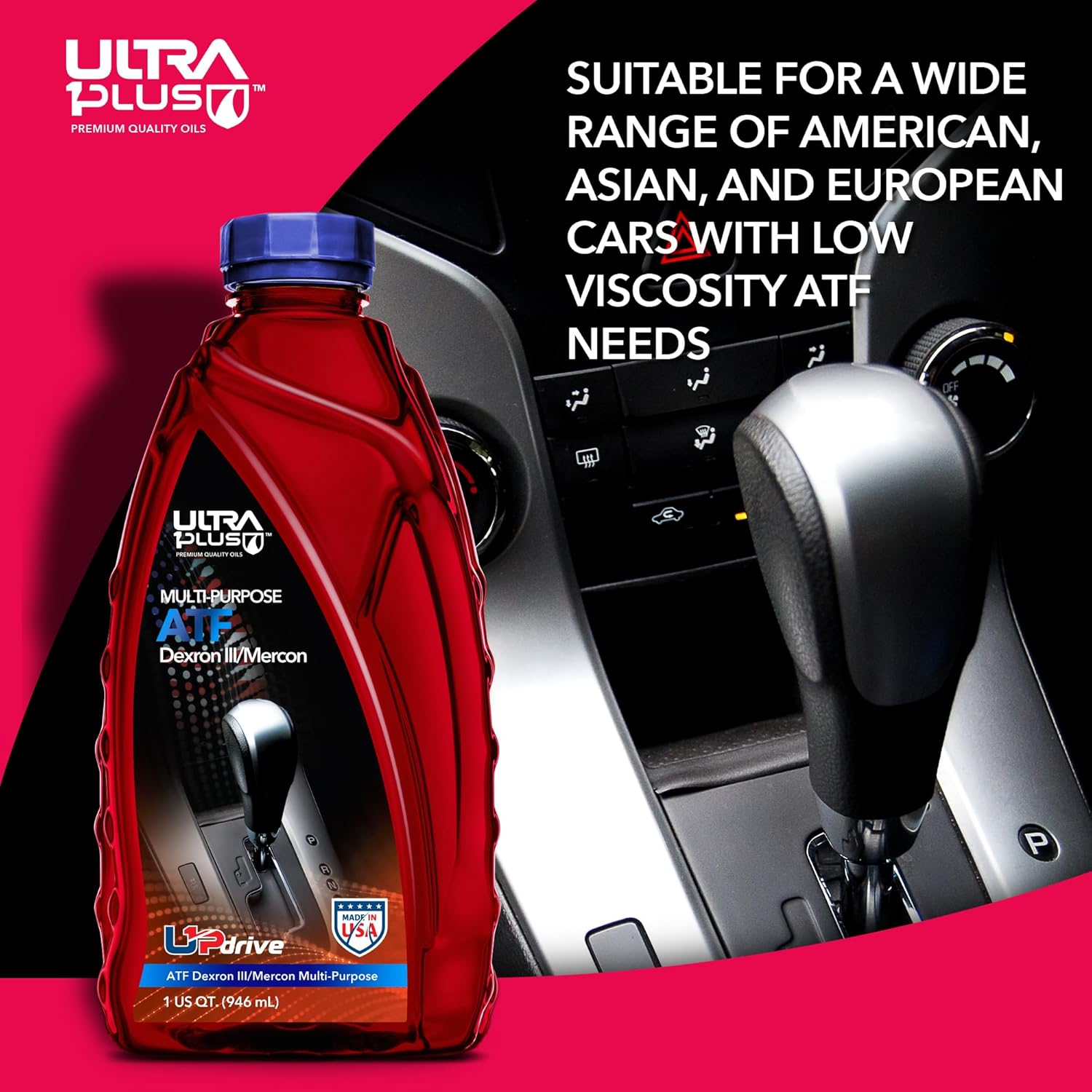 Ultra1Plus ATF Dexron III/Mercon Transmission Fluid Multi-Purpose (1 QT) - Image 3