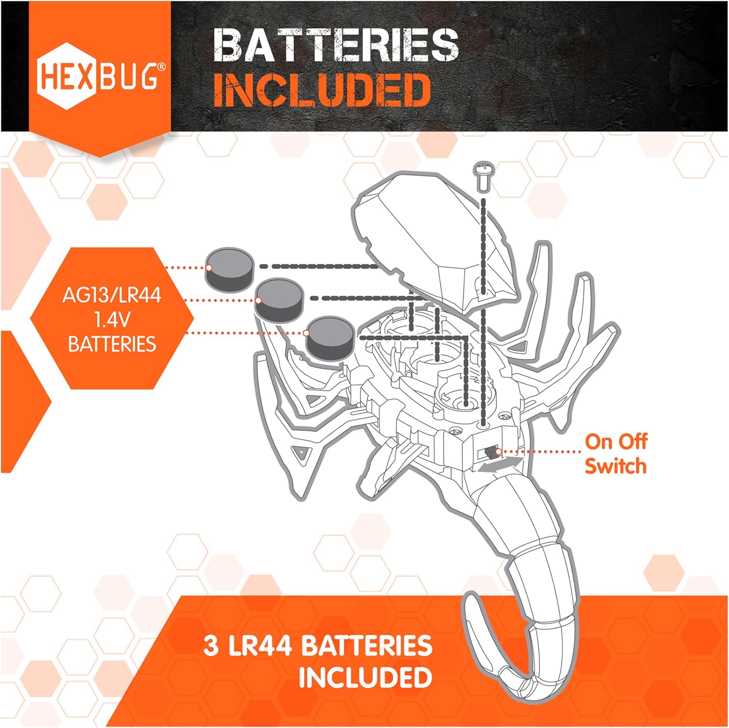 HEXBUG Robotic Scorpion, Autonomous Mechanic Scorpion Toys for Kids, Adjustable Robotic Scorpion Figure, STEM Toys for Boys & Girls Ages 8 & Up, Styles May Vary - Image 6