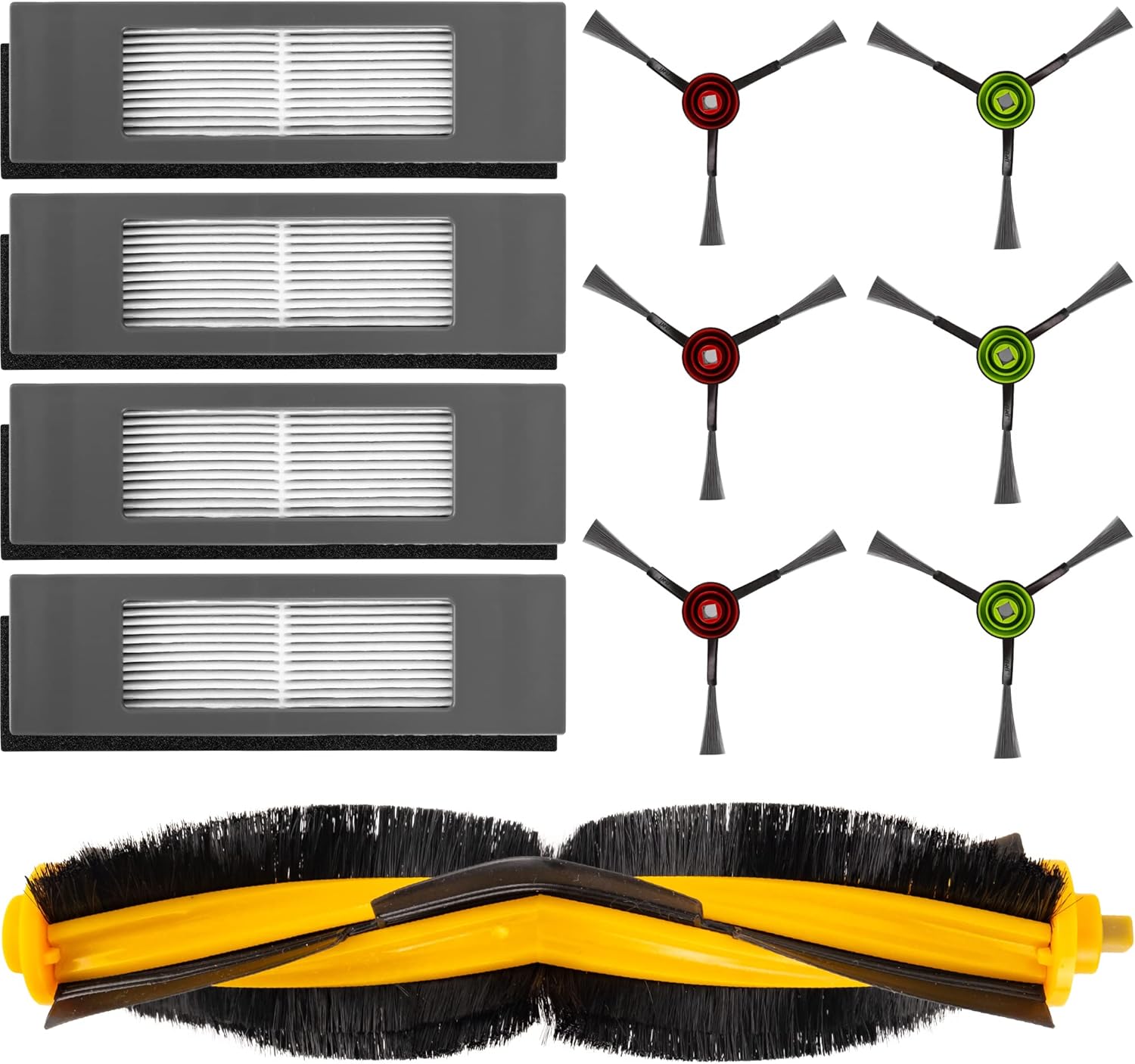 BlueStars Ultra-Durable Robot Vacuum Accessories Kit Replacement Compatible with Ecovacs Deebot OZMO 920, 950, T5, T8 T8 AIVI, T9, N8 N8+ N8 Pro Plus, X1 X1 Turbo X1 Plus, T10 Plus Robot Vacuums