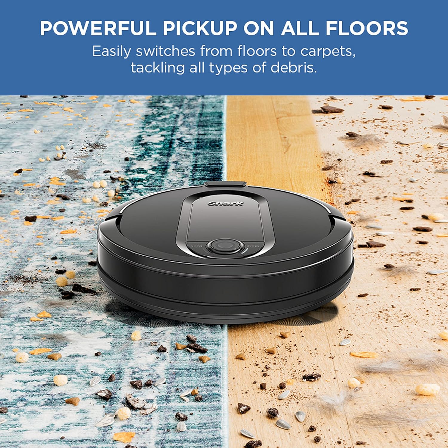 Shark RV1001AE IQ Robot Self-Empty XL, Robot Vacuum with IQ Navigation, Home Mapping, Self-Cleaning Brushroll, Wi-Fi Connected, Works with Alexa, Black - Image 7