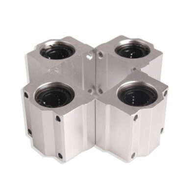Vktech 4 Pcs SC20UU 20mm Aluminum Linear Motion Ball Bearing Slide Bushing for CNC