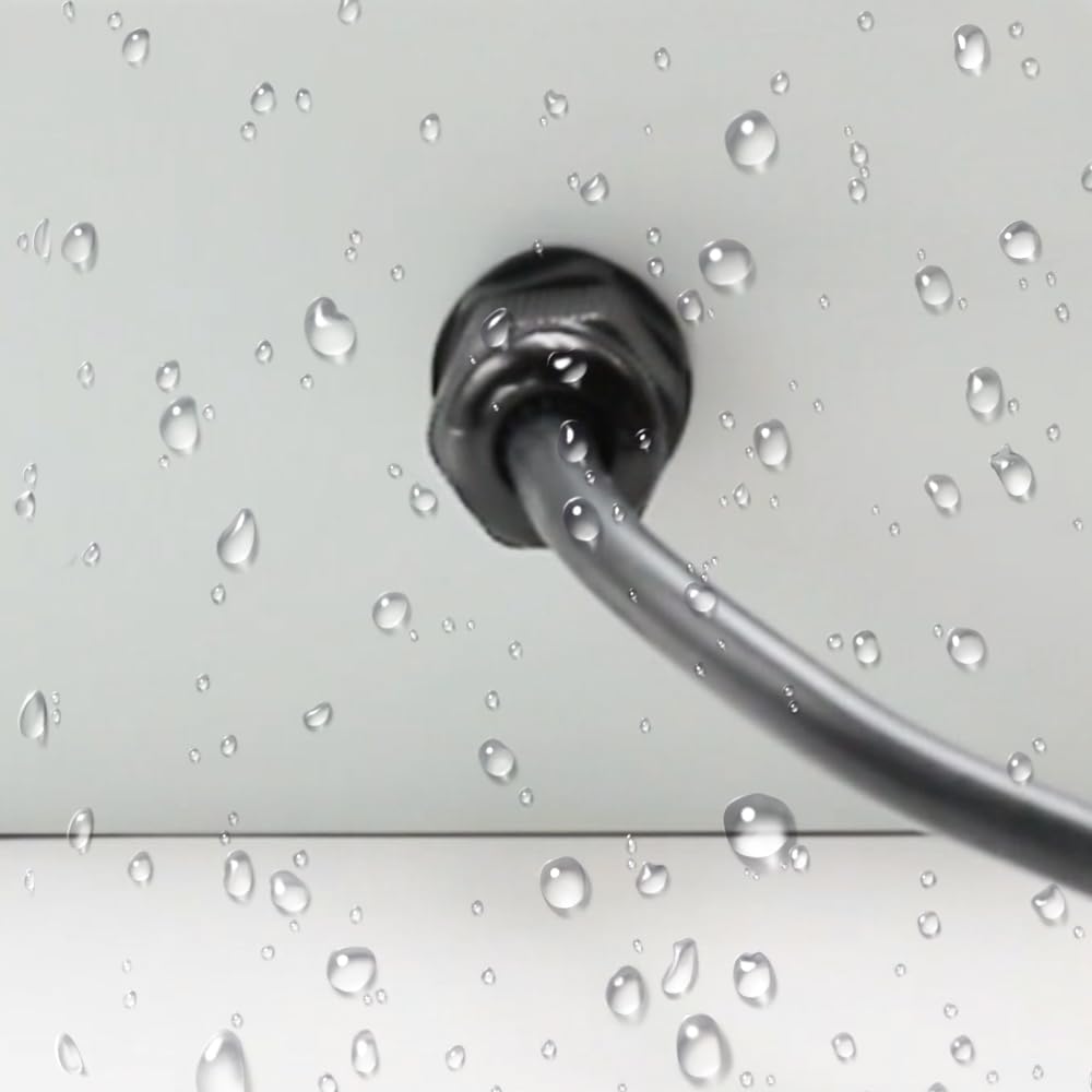 Cable Gland Electrical Conduit Fittings, NPT 1/2" Liquid Tight Connector 9PCS, Excellent Anti Pull Protection For Wires, Widely Used For Wire Splicing And Cable Fixation - Image 6