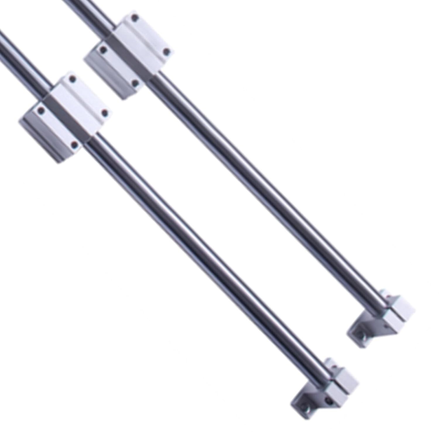 2PCS Linear Motion Rod Shaft Guide 20mm x 1500mm Linear Bearing Slide Set with 4PCS Block Bearings SCS20UU + 4PCS Aluminum Rail Support SK20 Linear Motion Set CNC Parts Kits for 3D Printer, DIY, CNC - Image 6