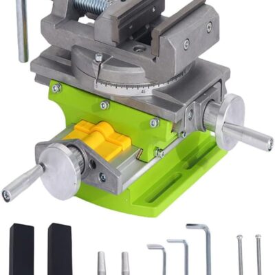 Rotary Table 90 ° 3" Cross Slide Drill Press Vise Horizontal Precision Milling Drilling Machine Vernier Reading Milling Drilling Boring