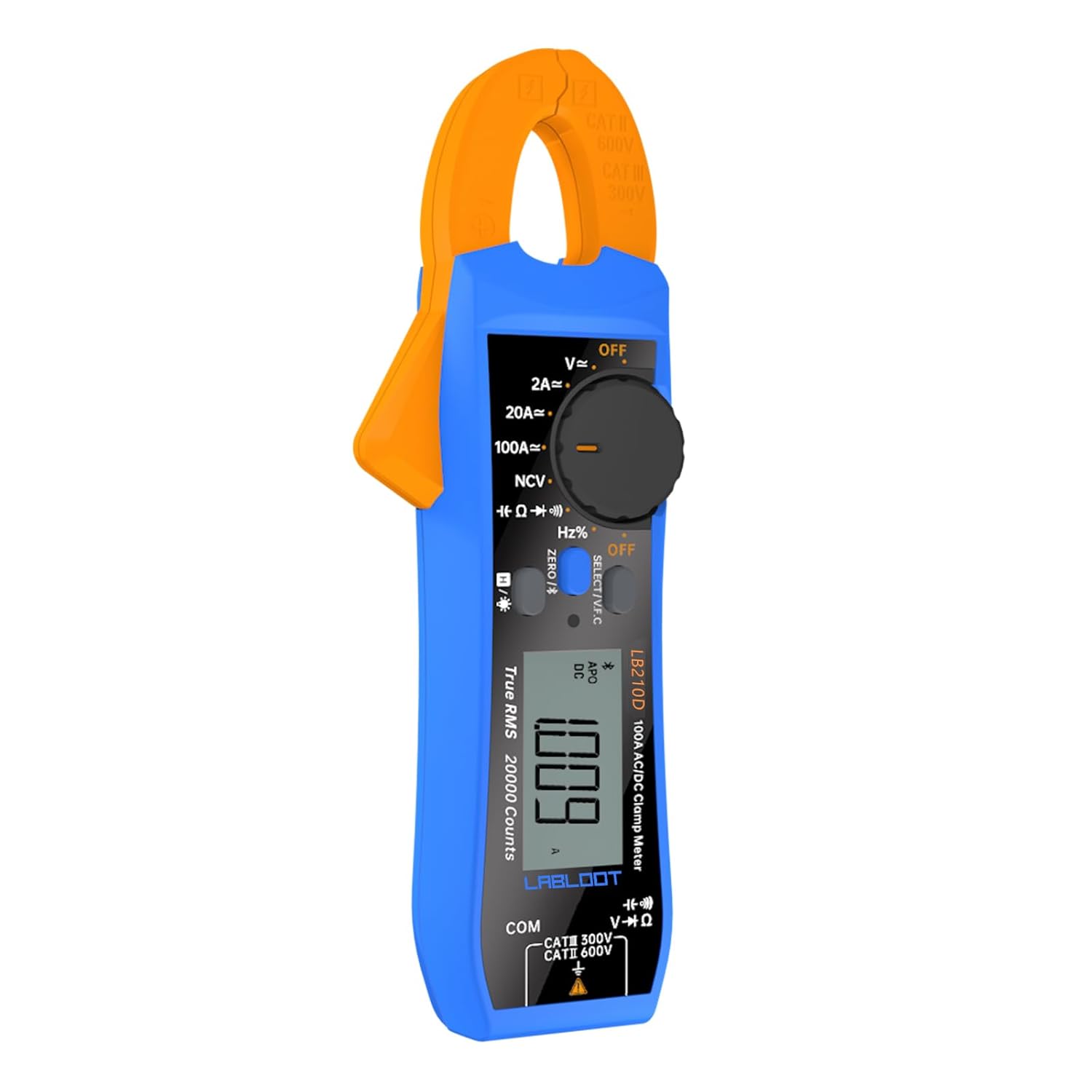LB210D Digital Electrical Tester with Bluetooth 100Amp 600V Smart AC/DC Clamp Meter True RMS VFC diode Multimeter - Image 6