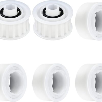 Upgrade 4 Pack Guide Wheels with 2 Pully Gears, Part Number 3884997-R6, Replacement for Dolphin Pool Cleaner Accessories