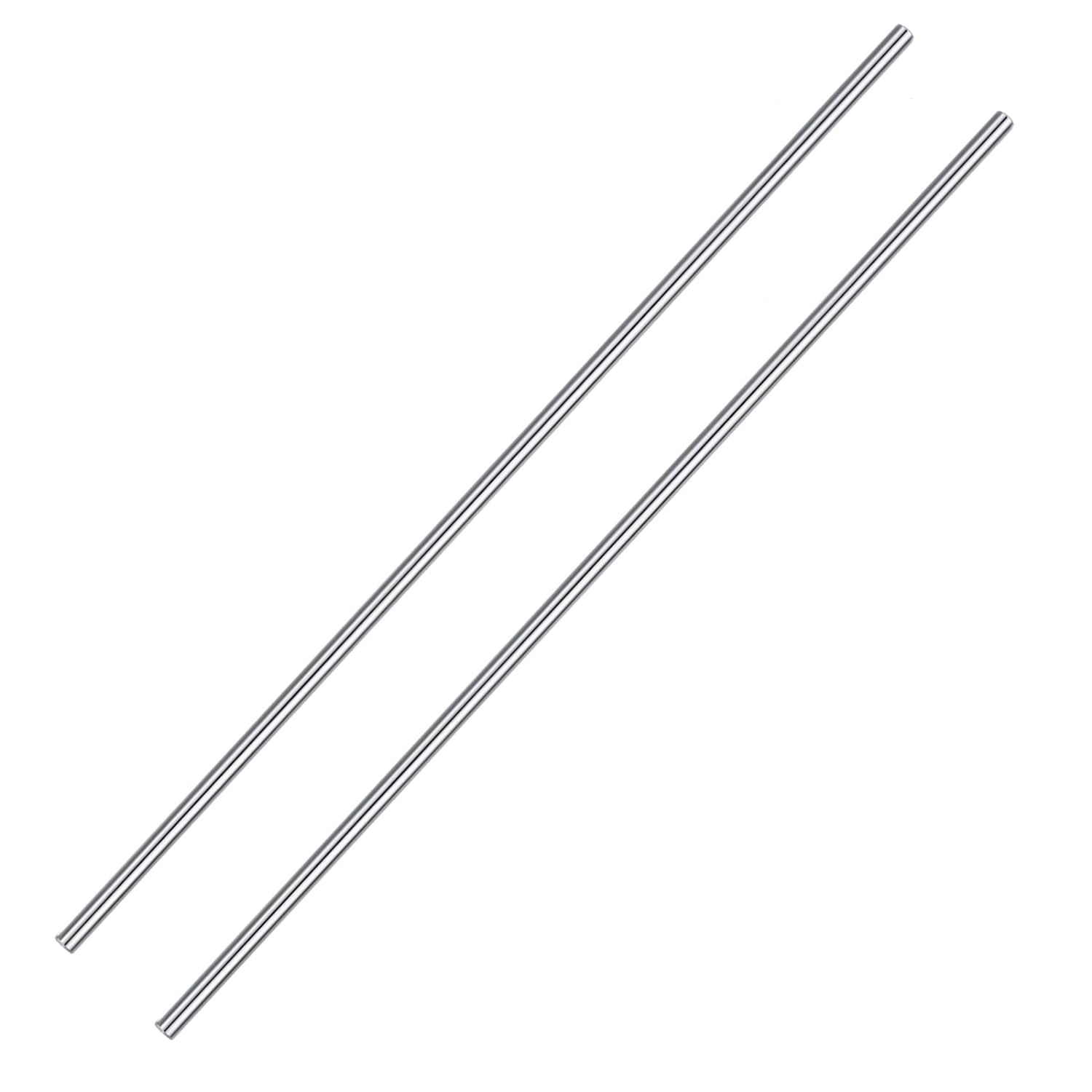 2PCS 8mm x 450mm Steel Rod Linear Rod Motion Shaft for 3D Printer and DIY Craft Tool (450mm, 2)