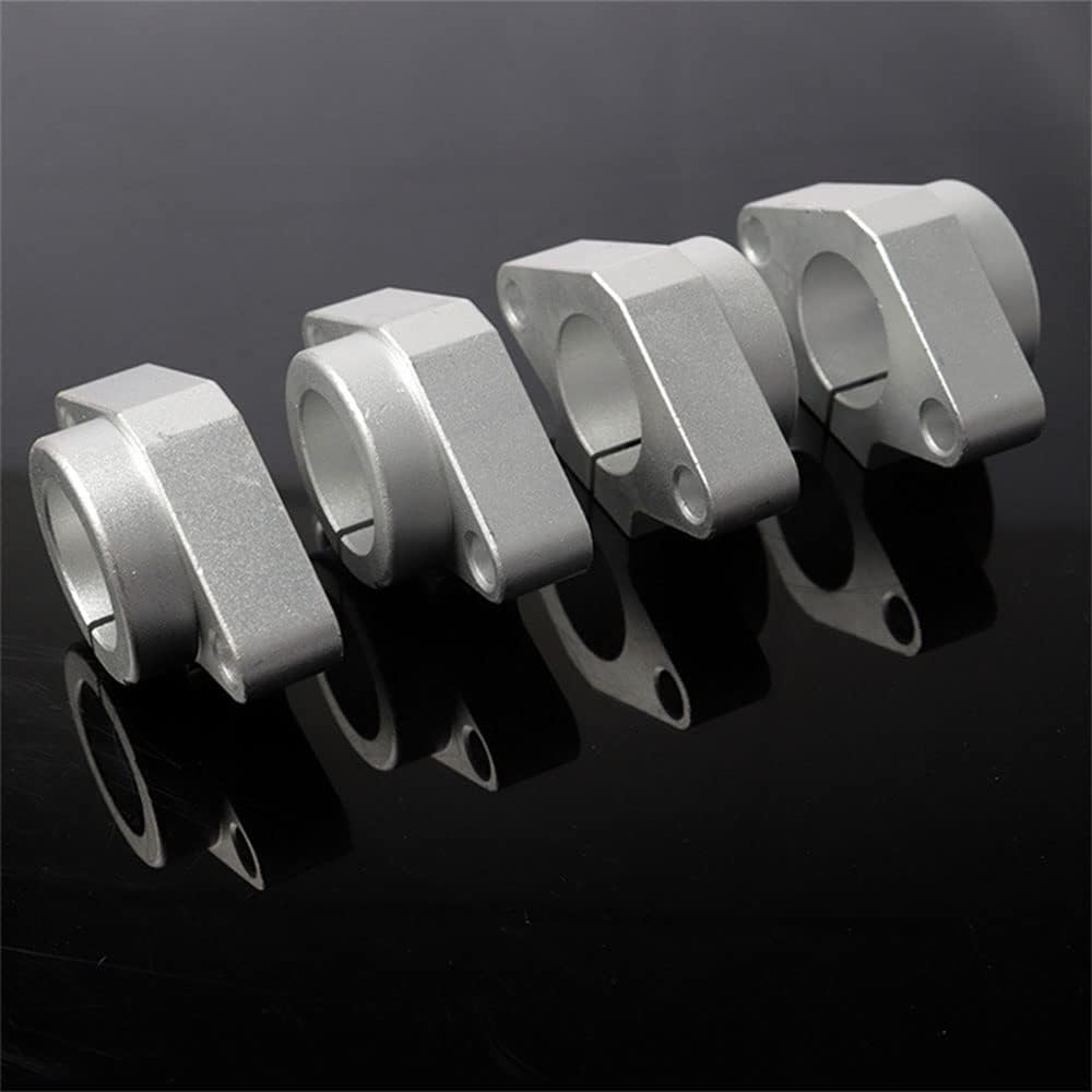 5 Pcs Linear Motion Rail Guide Support Clamping Rod Rail Guide Support Aluminum Linear Motion Rail Clamping Rod For Clamping 20mm Diameter Shaft Bracket Aluminum Alloy - Image 2
