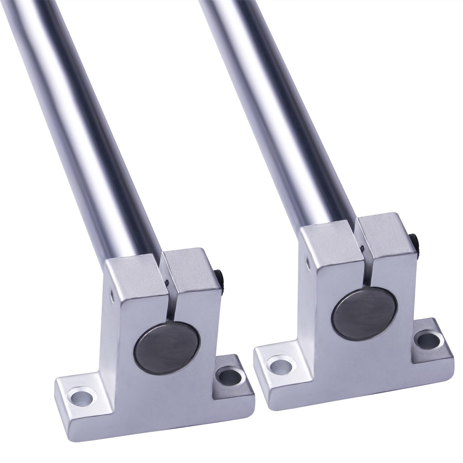 2PCS Linear Motion Rod Shaft Guide 20mm x 1500mm Linear Bearing Slide Set with 4PCS Block Bearings SCS20UU + 4PCS Aluminum Rail Support SK20 Linear Motion Set CNC Parts Kits for 3D Printer, DIY, CNC - Image 4