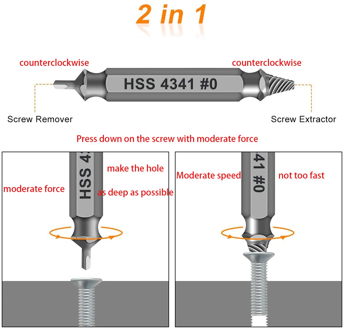 Gifts for Men,Damaged Screw Extractor Set-Christmas Stocking Stuffers for Adults Men Him,Mens Gifts,Husband,Stripped Screws Nuts & Bolts Drill Bit Tools for Easy Removal of Rusty Broken Hardware Gifts - Image 3