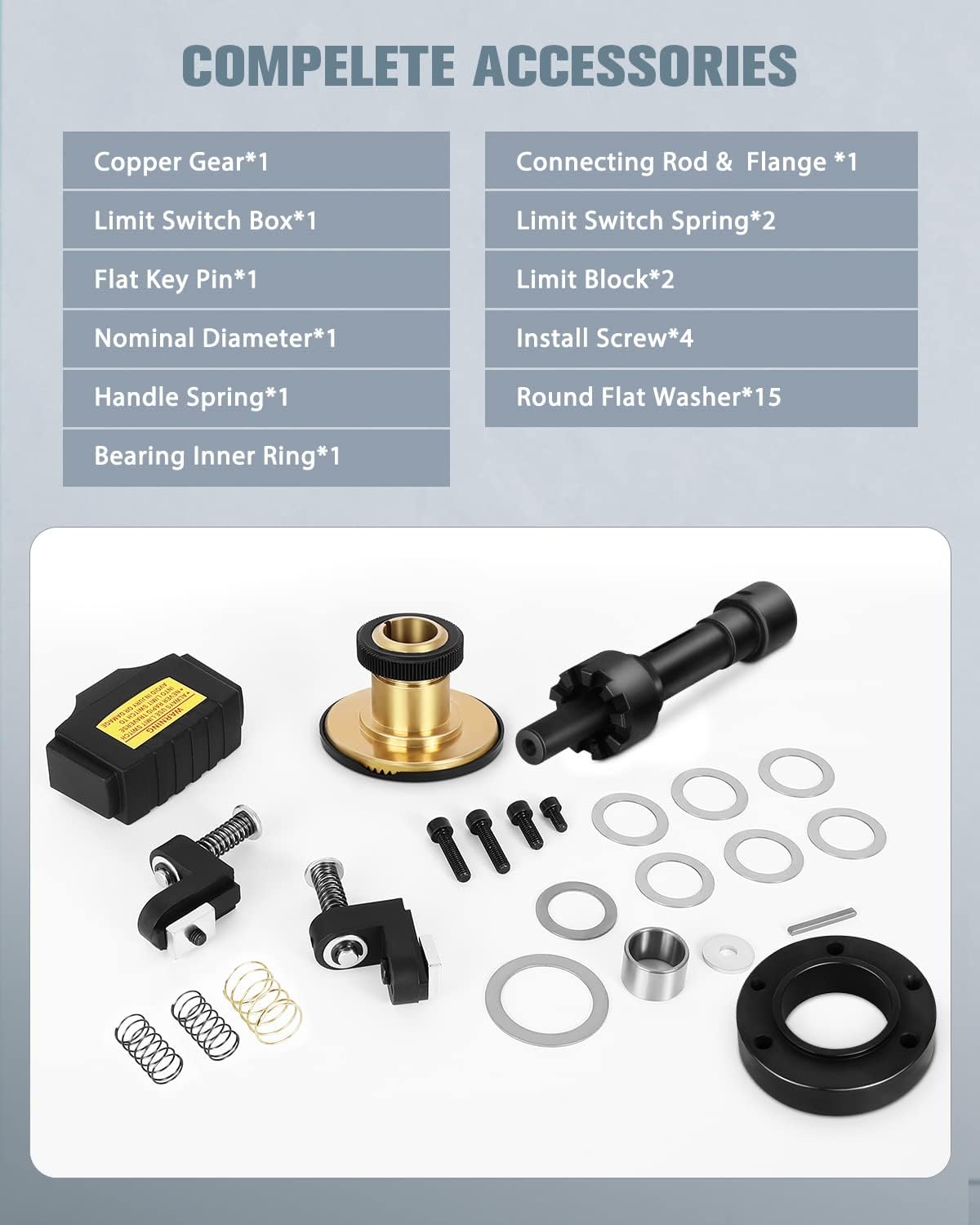 GCCSJ Power Feed Z-Axis for Milling Machine 460 in-lb Torque, 0-200RPM Table Milling Machine Power Feed 110V, for Bridgeport and Some Knee Type Mills with a 5/8" Diameter Shaft on the End - Image 6