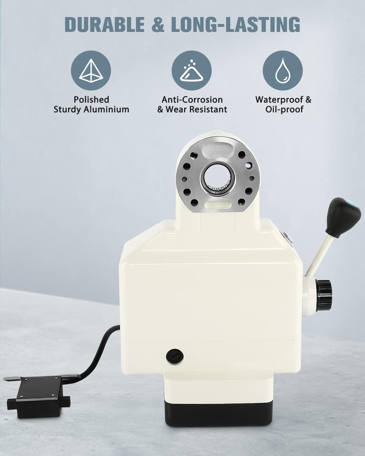GCCSJ Power Feed Z-Axis for Milling Machine 460 in-lb Torque, 0-200RPM Table Milling Machine Power Feed 110V, for Bridgeport and Some Knee Type Mills with a 5/8" Diameter Shaft on the End - Image 5